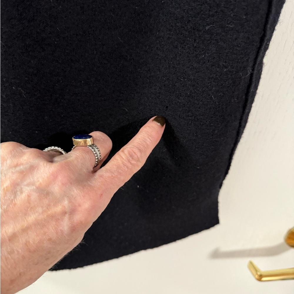 Eileen Fisher Black boiled wool Women's Jacket - Picture 7 of 7